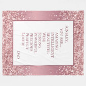 Couverture Polaire Fille Vous Êtes Amusante (Devant (Horizontal))