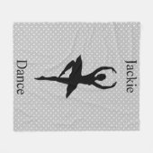 Couverture Polaire Filles Ballerina Dancer Polka Dot (Devant (Horizontal))