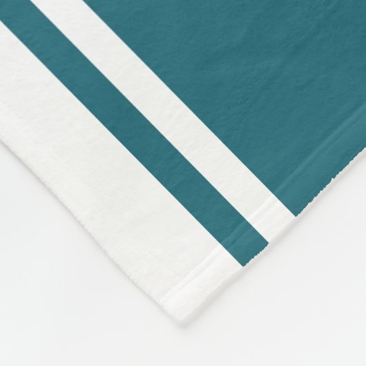 Couverture Polaire filles basketballs étoiles turquoise blanc personn (Coin)