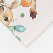 Couverture Polaire Filles Blush Pink Baby Kangaroo Milestone Blanket (Coin)