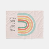 Couverture Polaire Filles Boho rose Arc-en-ciel Enfants (Devant (Horizontal))