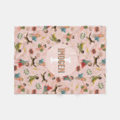 Couverture Polaire Filles Cool Pink Superhero Enfants (Devant (Horizontal))