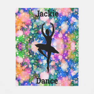 Couverture Polaire Filles Couleur Éclater Danseur Ballet Blanche pola