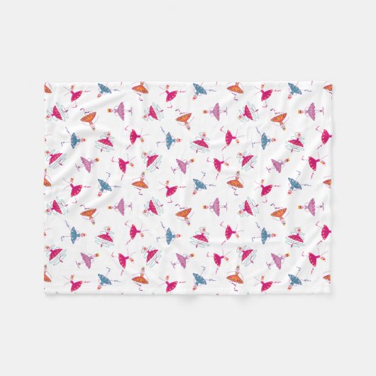 Couverture Polaire Filles dansantes (Devant (Horizontal))