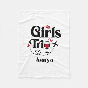 Couverture Polaire Filles de vin mignon Voyage Kenya Vacances