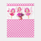 Couverture Polaire Filles fées Imaginaires mignonnes (Devant)