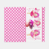 Couverture Polaire Filles fées Imaginaires mignonnes (Devant (Horizontal))