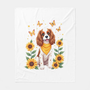 Couverture Polaire Filles Femmes Maman Cavalier King Charles Spaniel