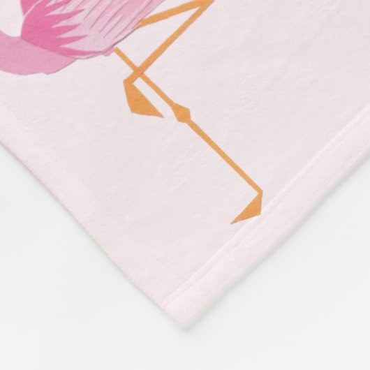 Couverture Polaire Filles flamants roses Blanche polaire (Coin)
