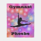 Couverture Polaire Filles Gymnastique bulles (Devant)