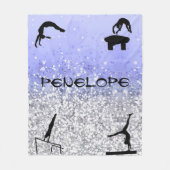 Couverture Polaire Filles Gymnastique Événements Blanche (Devant)