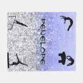 Couverture Polaire Filles Gymnastique Événements Blanche (Devant (Horizontal))