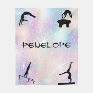 Couverture Polaire Filles Gymnastique Événements Blanche