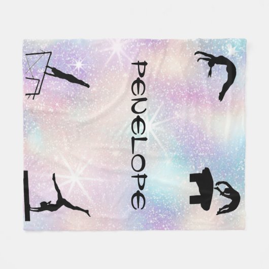 Couverture Polaire Filles Gymnastique Événements Blanche (Devant (Horizontal))