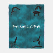 Couverture Polaire Filles Gymnastique Événements Emerald Personnalisé (Devant)