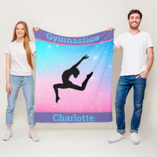 Couverture Polaire Filles Gymnastique Leap Pastel Fleece Blanket