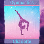 Couverture Polaire Filles Gymnastique Leap Pastel Fleece Blanket