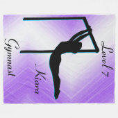 Couverture Polaire Filles Gymnastique Niveau 7 Blanche polaire (Devant (Horizontal))