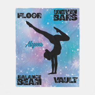 Couverture Polaire Filles Gymnastique Sol, Bars, Poutres, Vault Paste