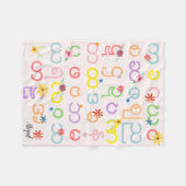 Couverture Polaire Filles Jolie alphabet birman Birman (Devant (Horizontal))