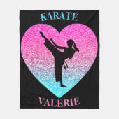 Couverture Polaire Filles Karate Fleece Blanket (Devant)