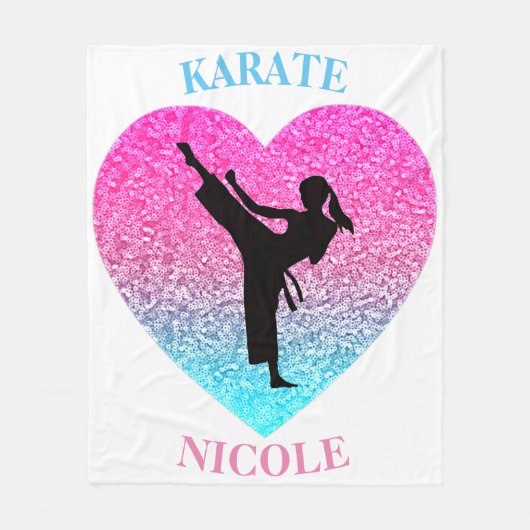 Couverture Polaire Filles Karate Fleece Blanket (Devant)