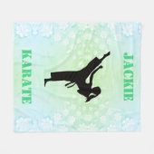 Couverture Polaire Filles Karate Floral (Devant (Horizontal))