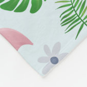Couverture Polaire Filles mignonnes rose Tropical Flamingo Pattern En (Coin)