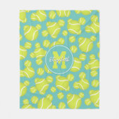 Couverture Polaire filles monogrammed tennis balles motif (Devant)