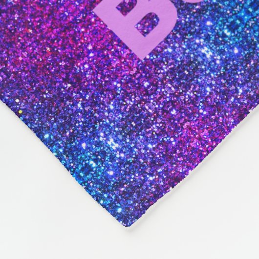 Couverture Polaire Filles nées à la danse Bleu / Blanche polaire viol (Coin)