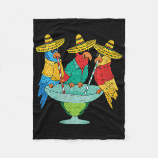 Couverture Polaire Filles Parrot Cinco De Mayo Drôle Boire Tequila