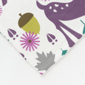 Couverture Polaire Filles personnalisées par cerfs communs pourpres (Coin)