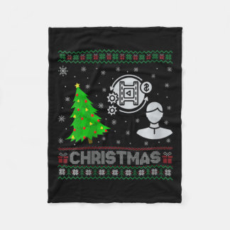 Couverture Polaire Filles Producteur Xmas Arbre Éclairage Noël laid