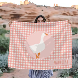 Couverture Polaire Filles Rose En vichy Goose Farm Enfants