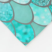 Couverture Polaire Filles Sirène Blanche Toison (Coin)