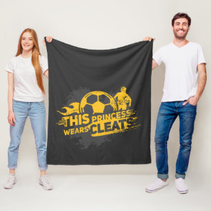Couverture Polaire Filles Ventilateur de football Cette Princesse Por