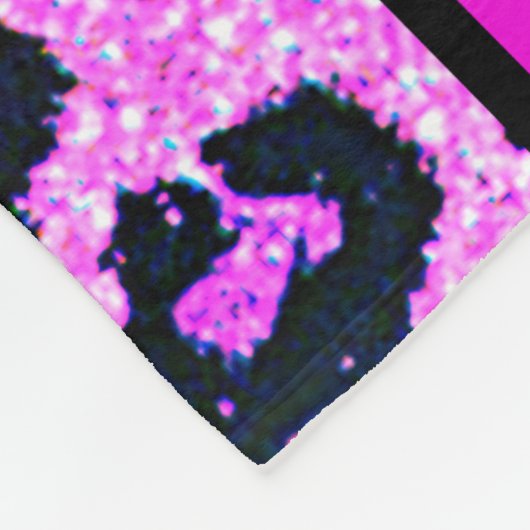 Couverture Polaire Filles "Wild About Cheer" Leopard rose (Coin)