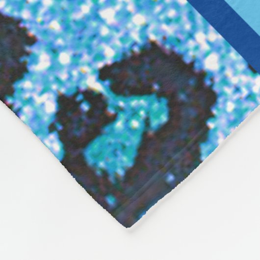 Couverture Polaire Filles "Wild About Dance" Leopard bleu (Coin)