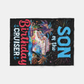 Couverture Polaire Fils De L'Anniversaire Cruiser Funny Cruise Annive (Devant (Horizontal))