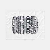 Couverture Polaire Fils Lucky Élevé Par Une Maman Fantastique Et Flam (Devant (Horizontal))