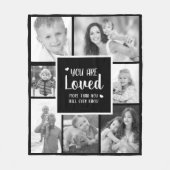 Couverture Polaire Filtre noir blanc Vous êtes aimé 7 Photo (Devant)