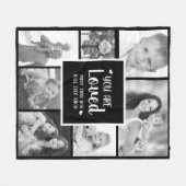 Couverture Polaire Filtre noir blanc Vous êtes aimé 7 Photo (Devant (Horizontal))