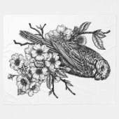 Couverture Polaire Finition sur branche cerise (Devant (Horizontal))