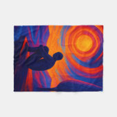 Couverture Polaire Fire and Calm Cozy Abstract (Devant (Horizontal))
