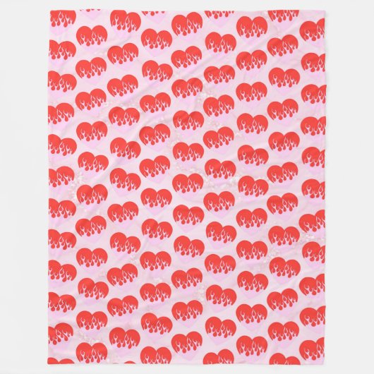 Couverture Polaire Fire Heart (Devant)