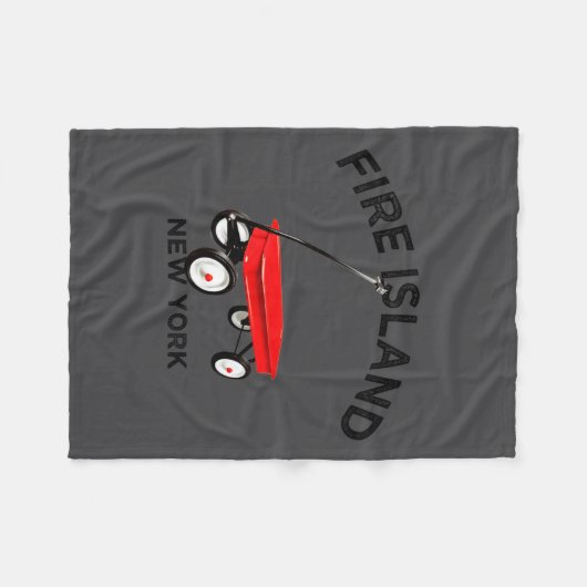Couverture Polaire Fire Island Large Version Red Wagon Long Island Ny (Devant (Horizontal))