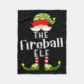Couverture Polaire Fireball Elf Group Christmas Funny Pajama Party (Devant)