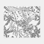 Couverture Polaire Firebird, oiseau (Devant (Horizontal))