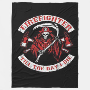 Couverture Polaire FireFighter Jusqu'Au Jour De Ma Mort