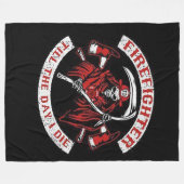 Couverture Polaire FireFighter Jusqu'Au Jour De Ma Mort (Devant (Horizontal))